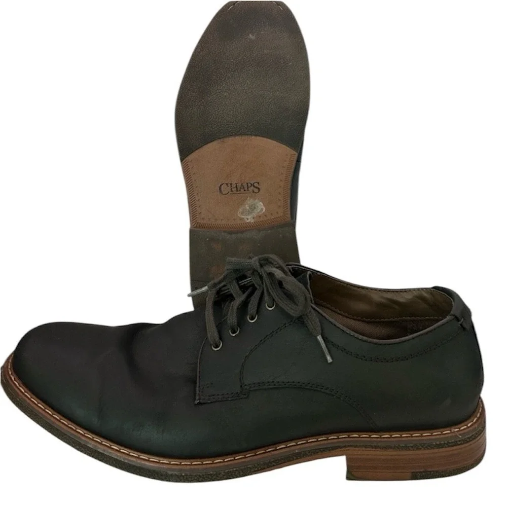 Chaps Casual Lace Up Shoes - Black/Brown, Size 11.5M
